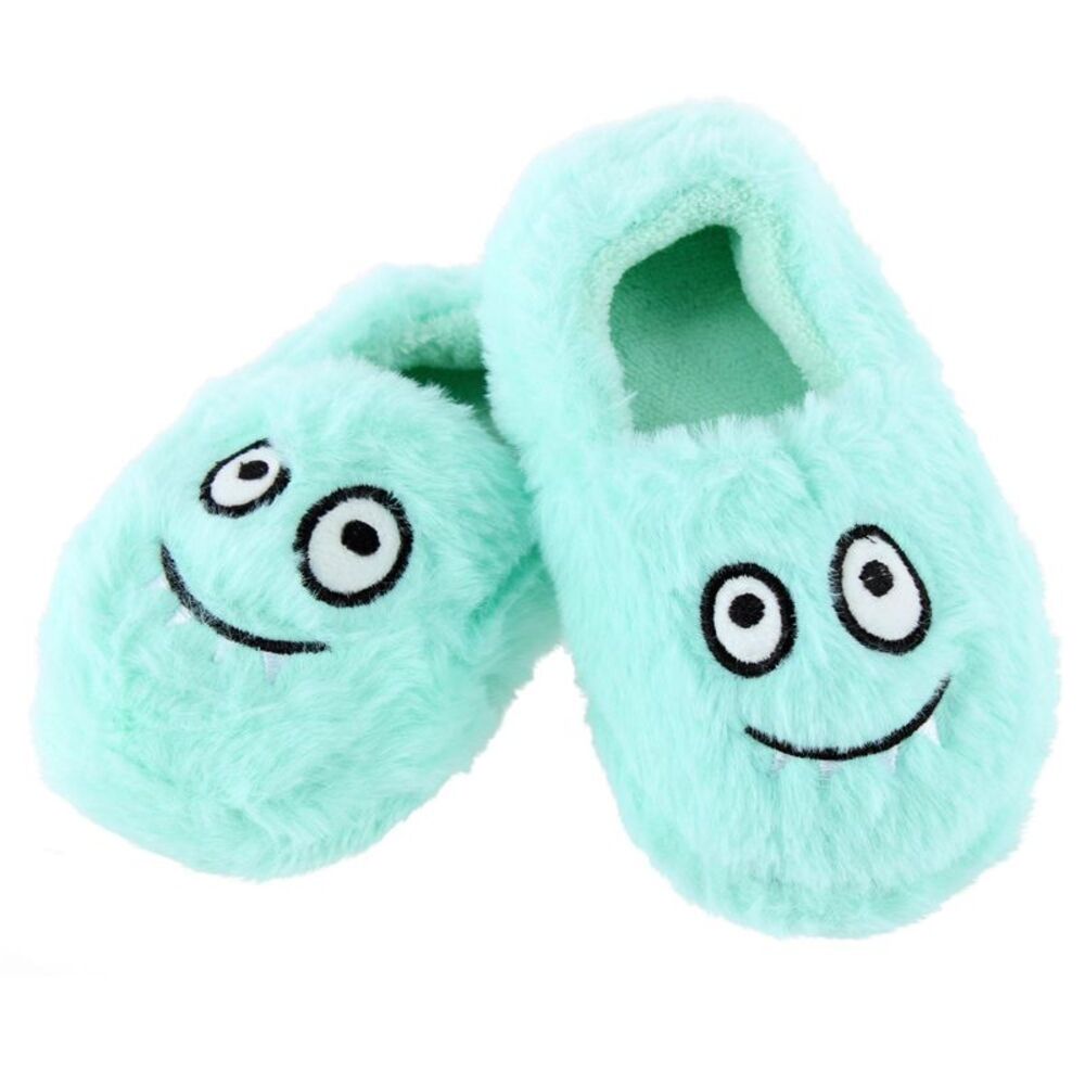 CTM Toddler's Monster Fuzzy Assorted Slippers